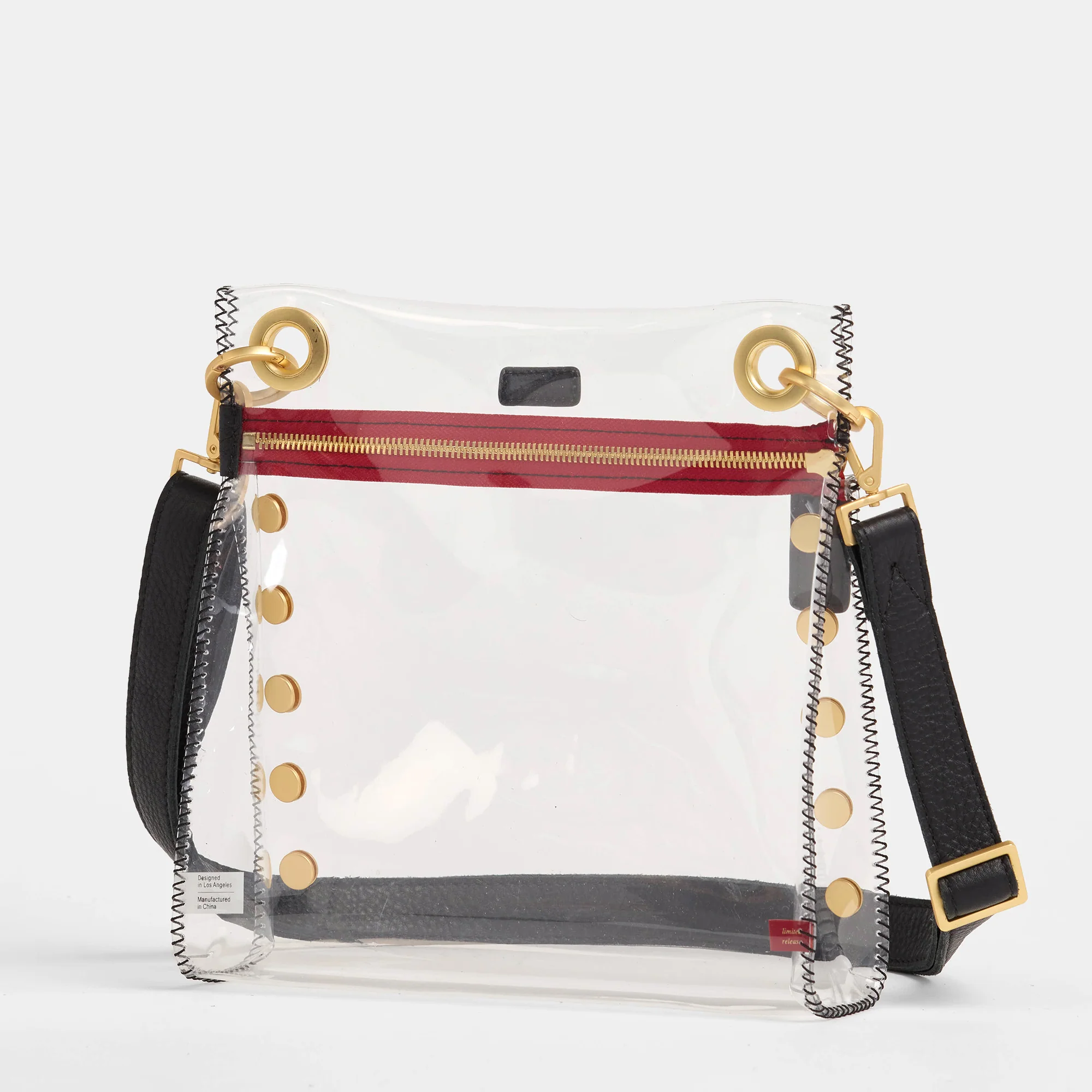 Tony Clear | Black/Brushed Gold Red Zip | Med - Image 6