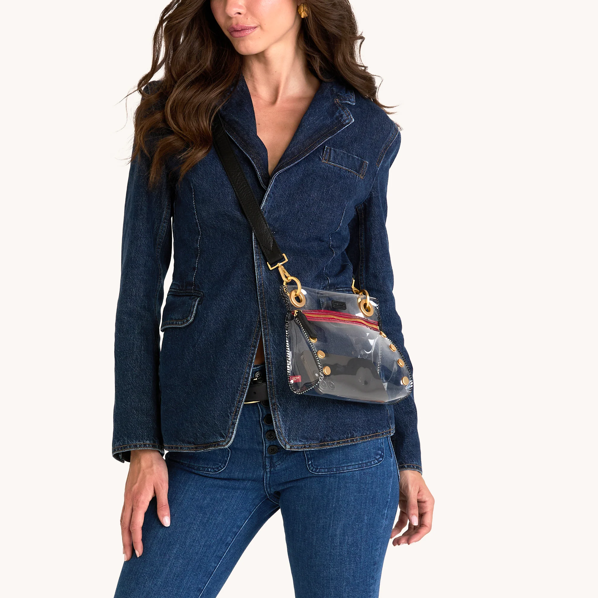 Tony Clear | Black/Brushed Gold Red Zip | Sml - Image 4