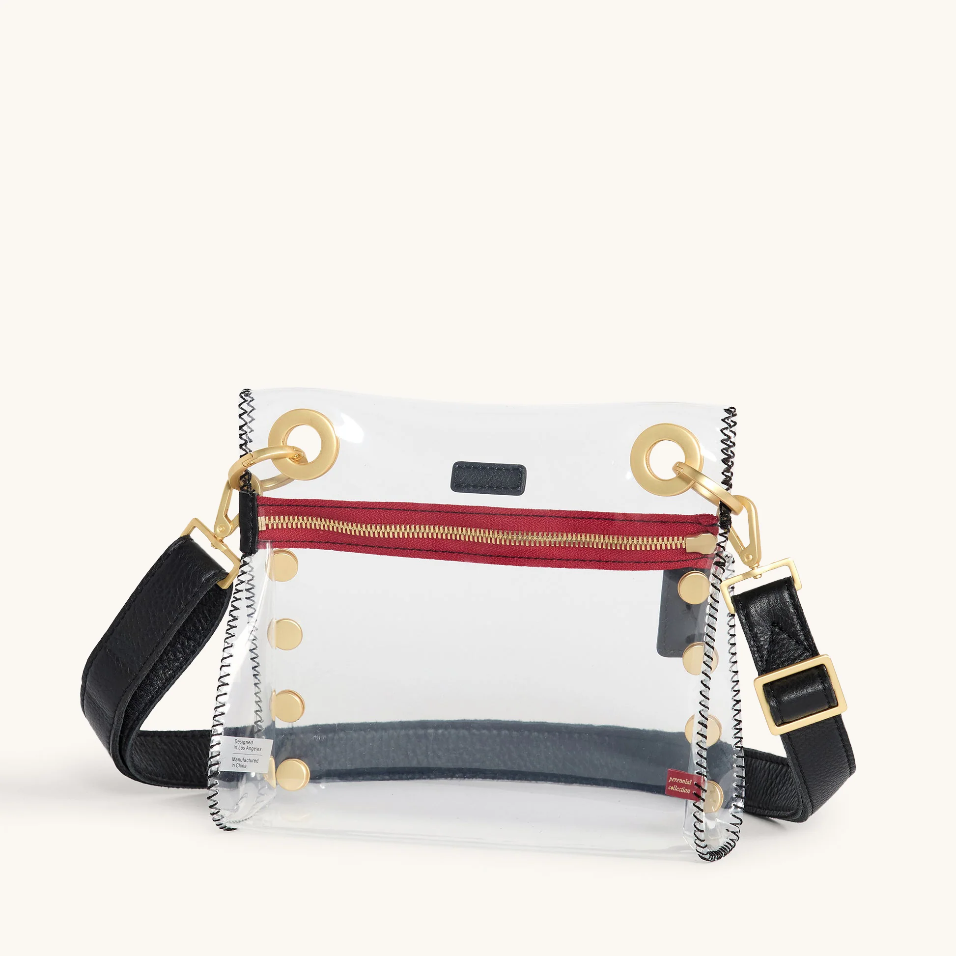 Tony Clear | Black/Brushed Gold Red Zip | Sml - Image 7