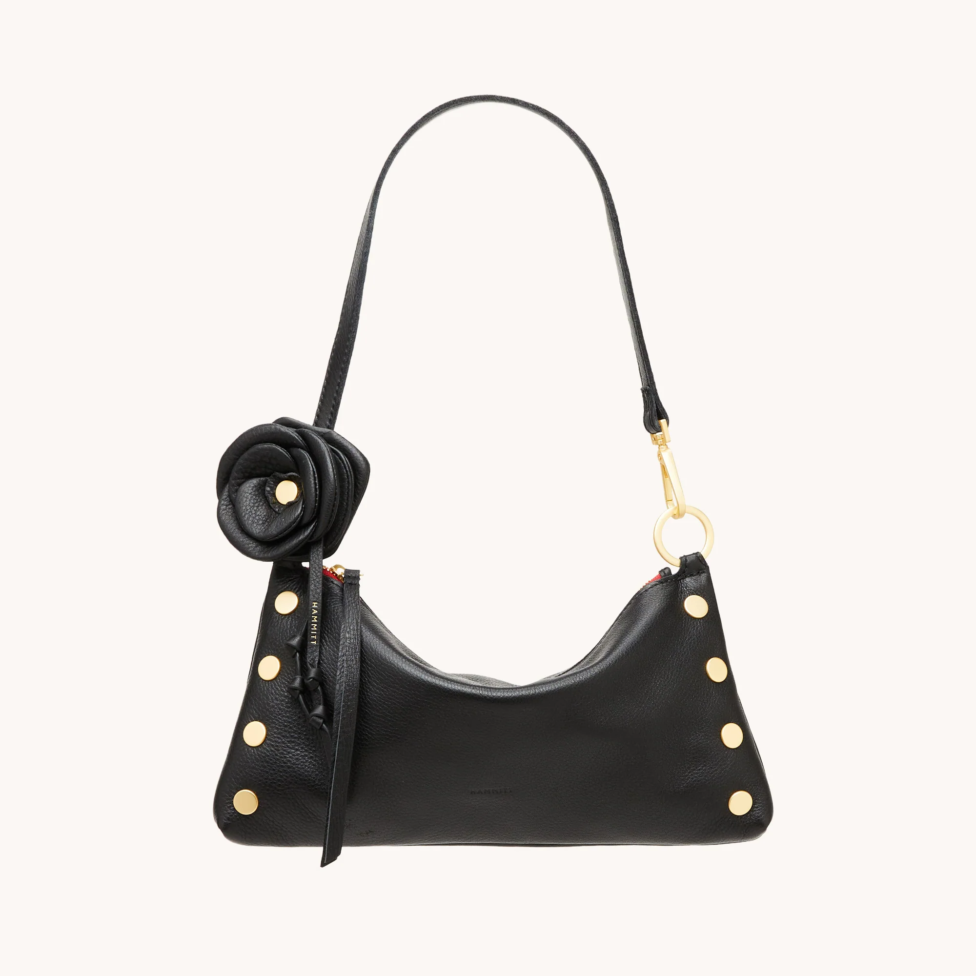 Vince Floral Charm | Black/Brushed Gold - Image 3