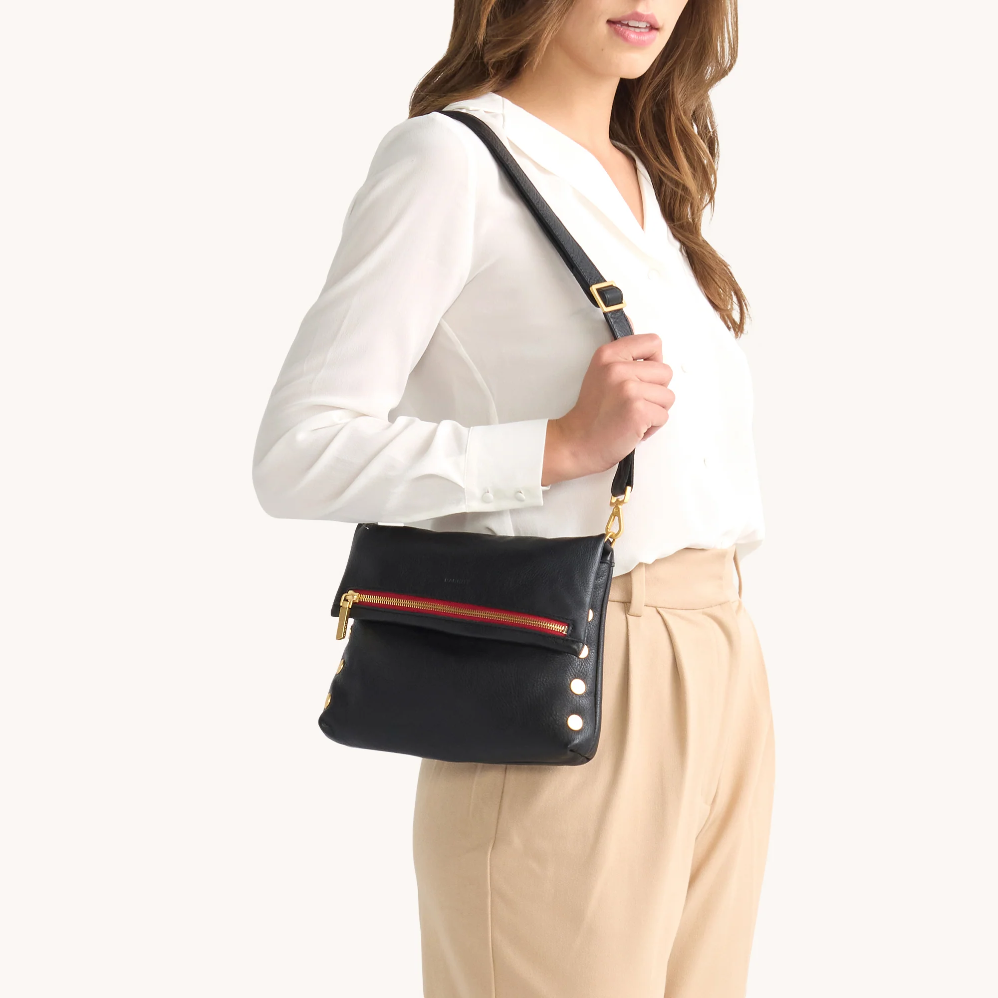 VIP | Black/Brushed Gold Red Zip | Med - Image 3