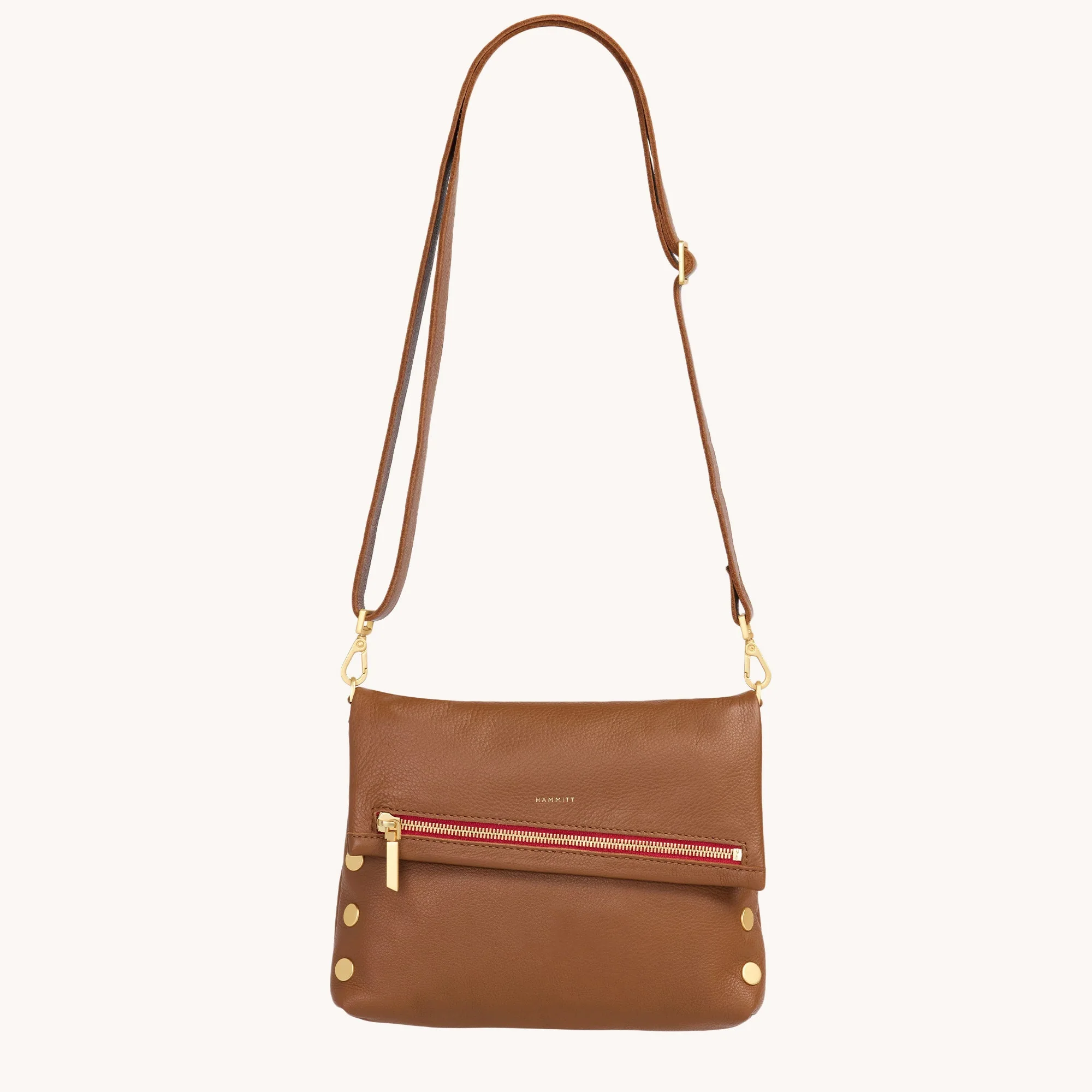 VIP | Mahogany Pebble/Brushed Gold Red Zip | Med - Image 4