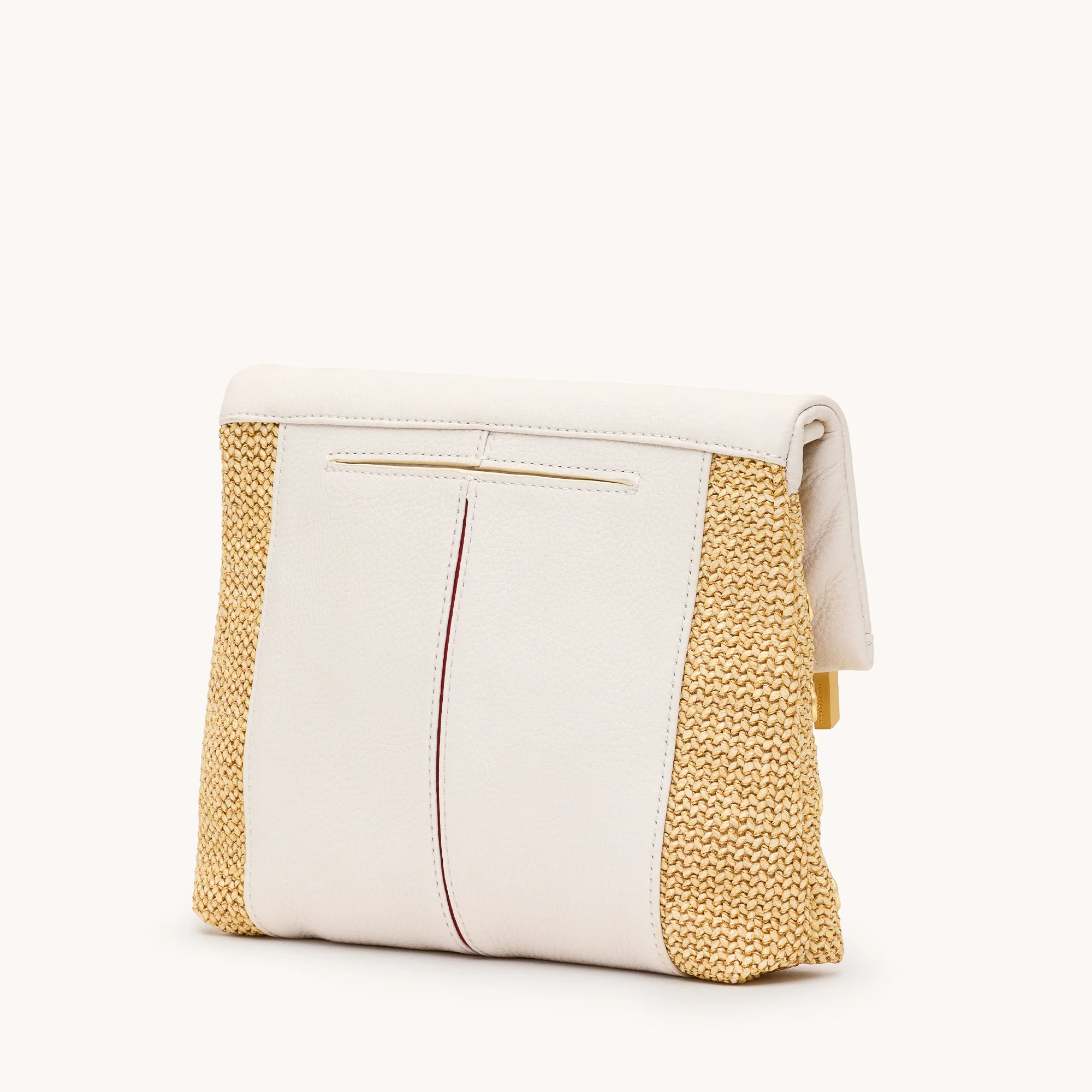 VIP | Calla Lily White Raffia/Brushed Gold Hammered | Med - Image 6