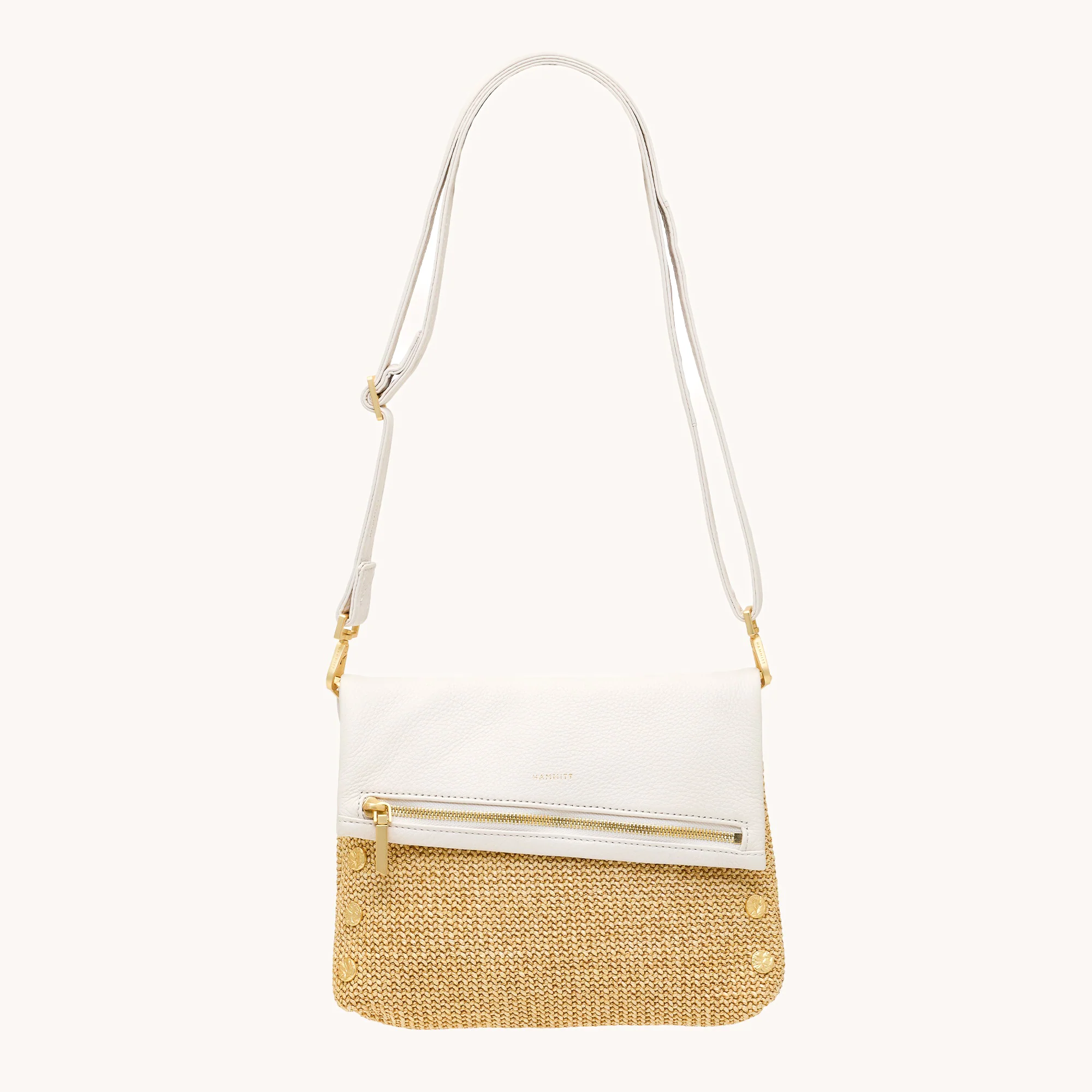 VIP | Calla Lily White Raffia/Brushed Gold Hammered | Med - Image 9