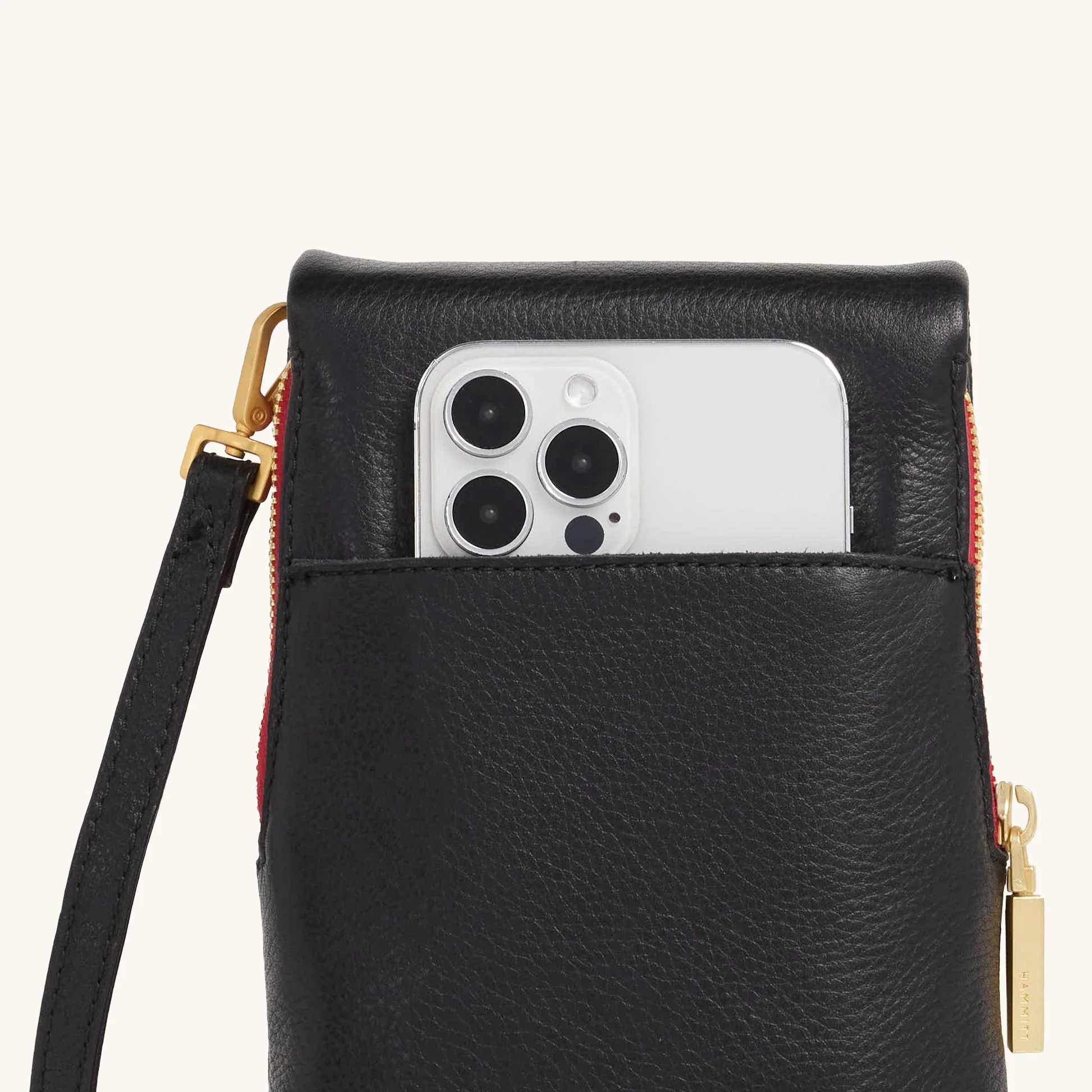 VIP Mobile | Black/Brushed Gold Red Zip | sml - Image 5