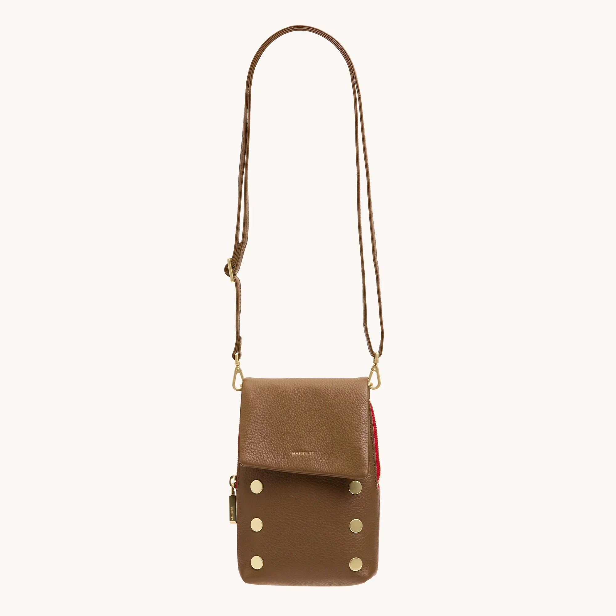 VIP Mobile | Mahogany Pebble/Brushed Gold Red Zip - Image 5