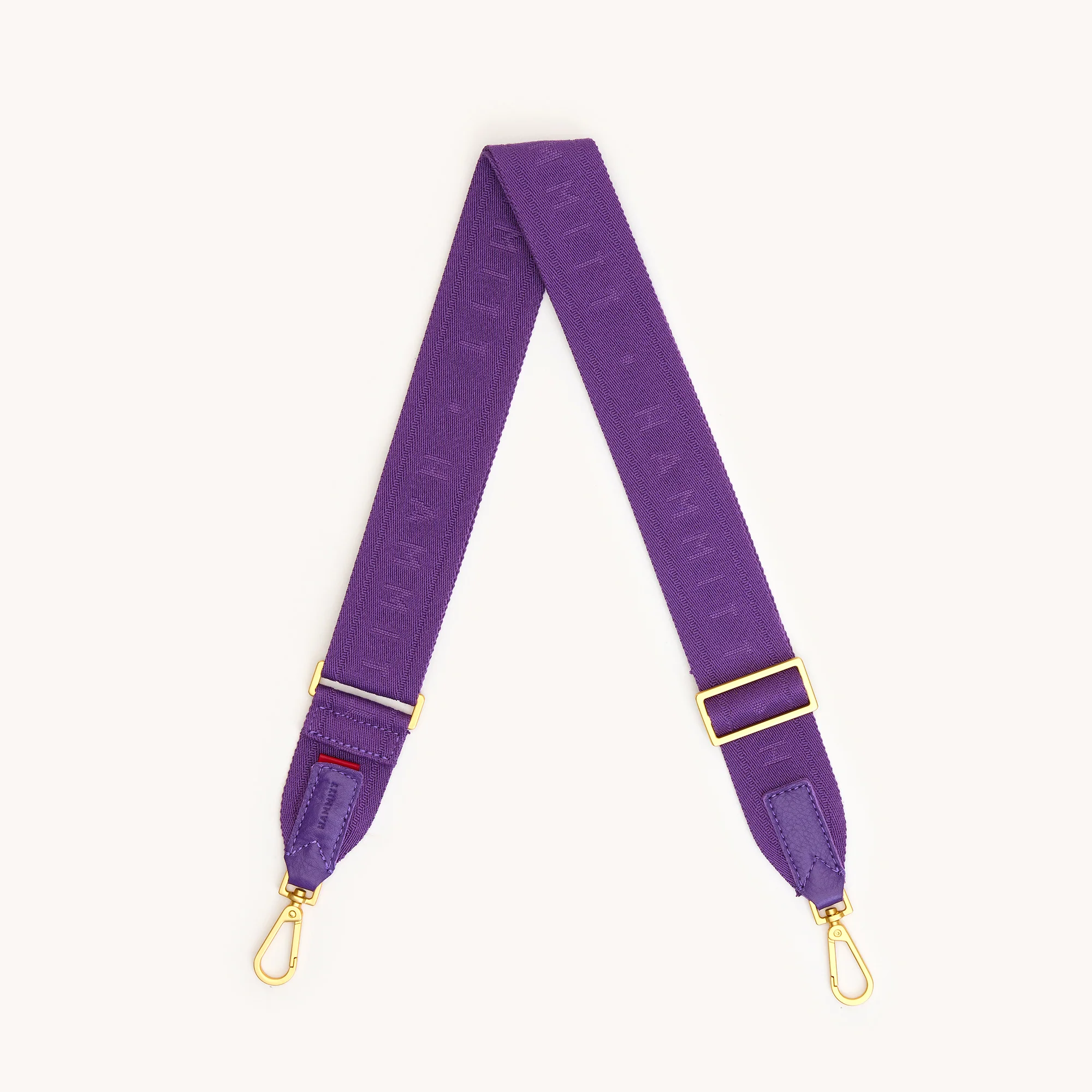 Webbing Crossbody Strap | Game Day Purple/Brushed Gold - Image 2