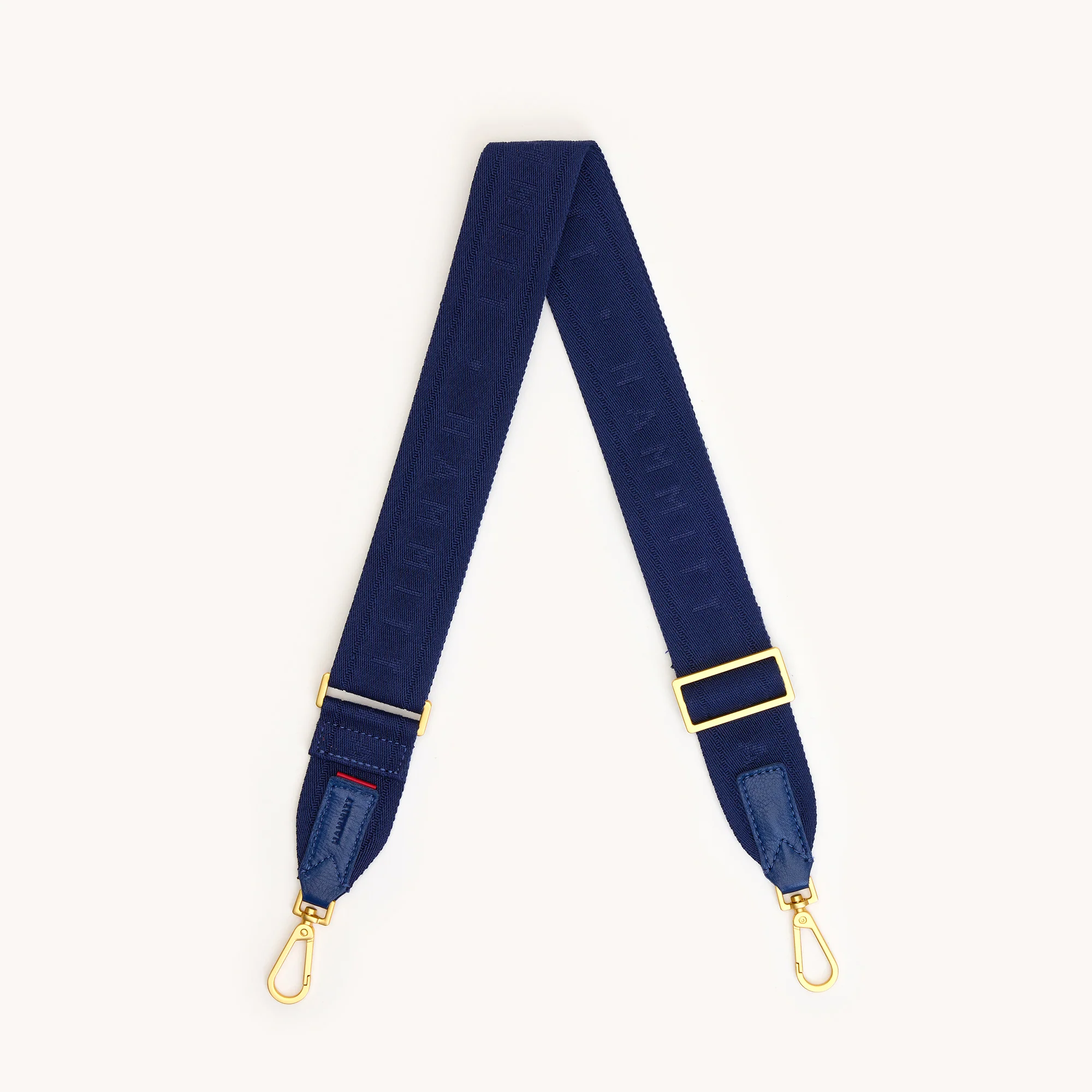 Webbing Crossbody Strap | Riviera Navy/Brushed Gold - Image 2