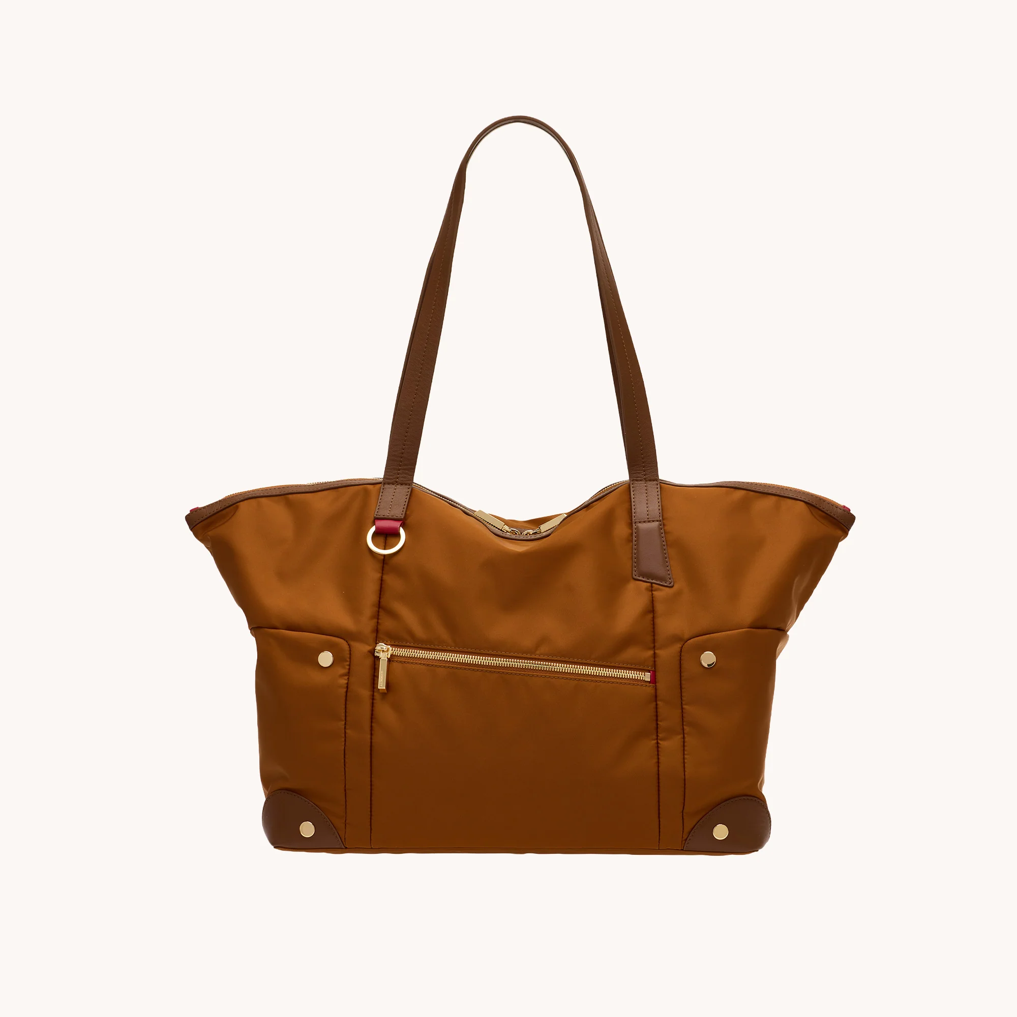 Zoe Tote | Amber Nylon/Gold - Image 10