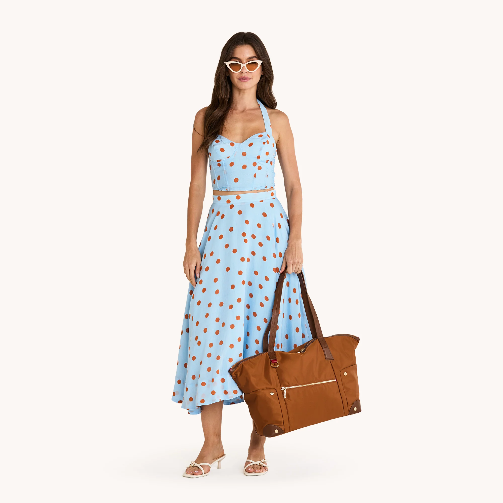 Zoe Tote | Amber Nylon/Gold - Image 3