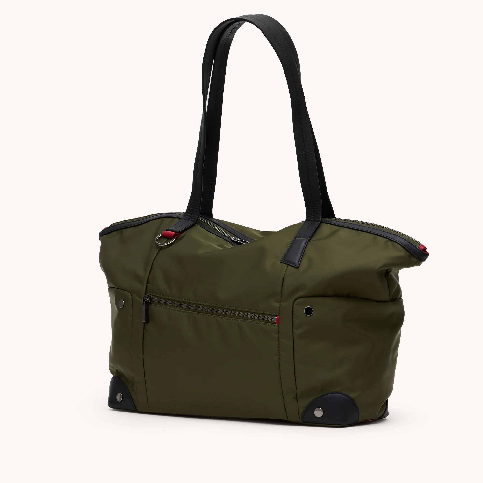 Zoe Tote | Jade Nylon/Gunmetal - Image 6
