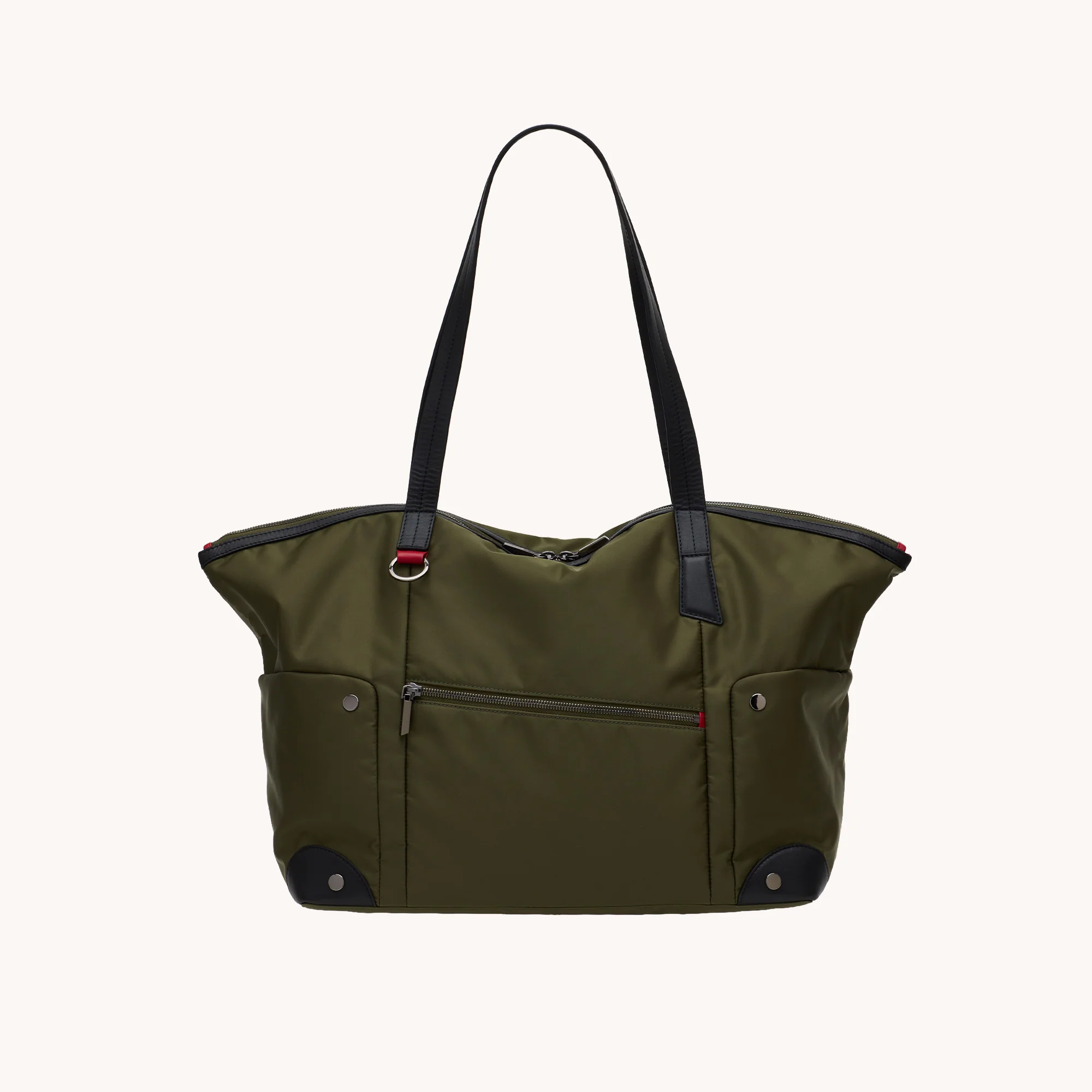 Zoe Tote | Jade Nylon/Gunmetal - Image 8
