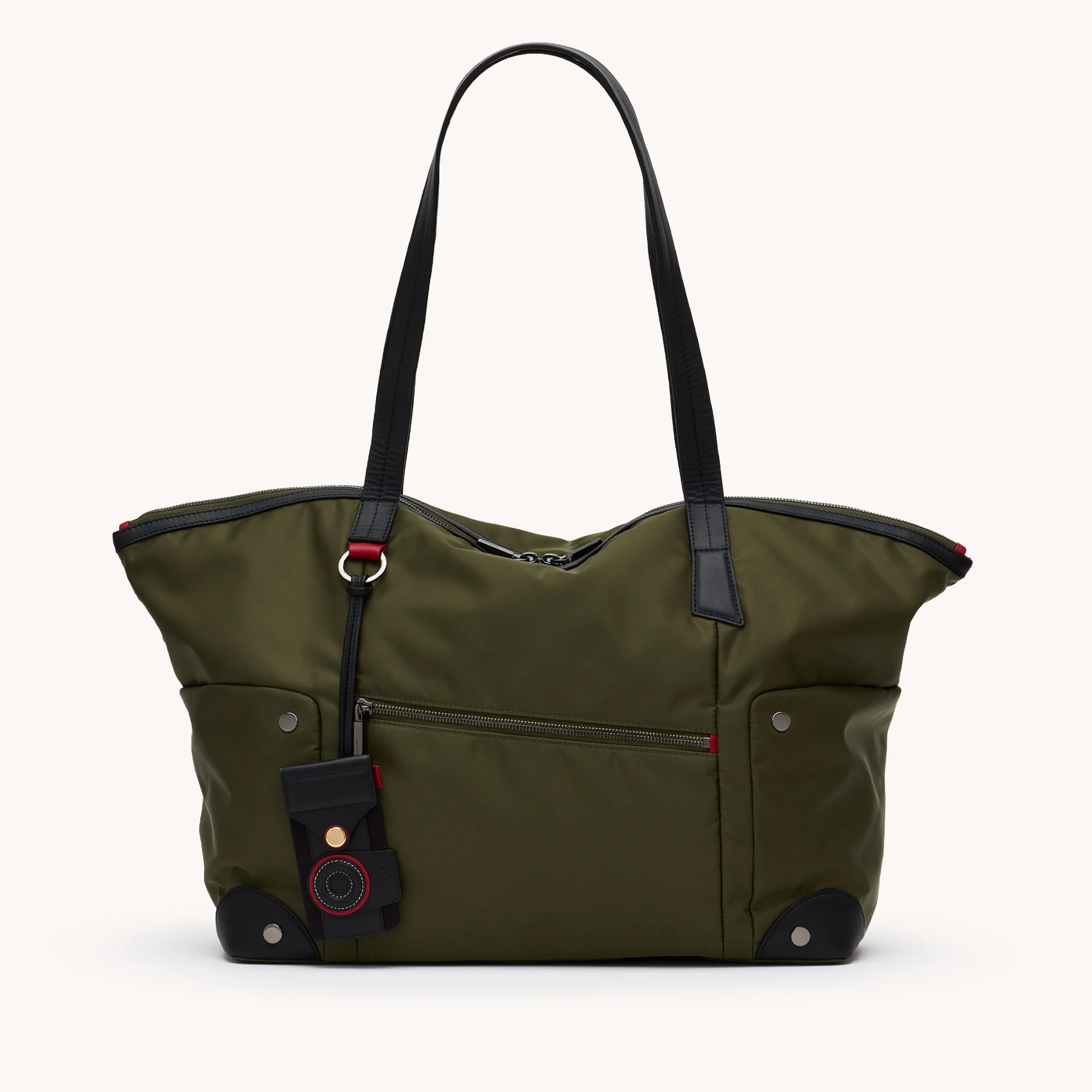 Zoe Tote | Jade Nylon/Gunmetal - Image 9